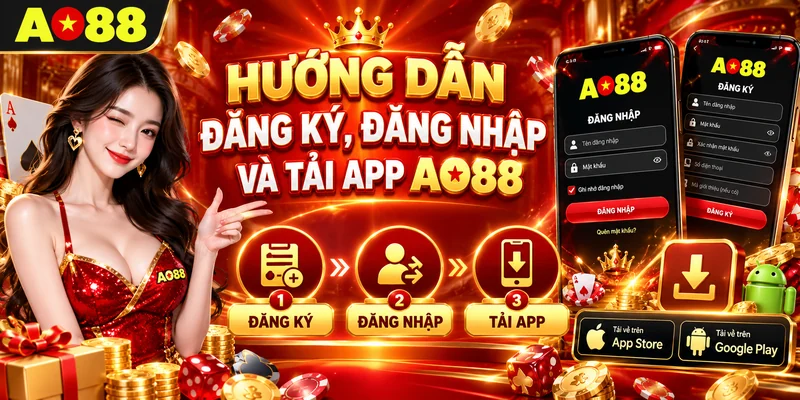 Hướng dẫn đăng ký, đăng nhập và tải app AO88